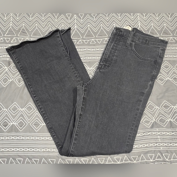 Madewell Denim - Madewell Roadtripper Skinny Flare With Split Hem In Black Size 29